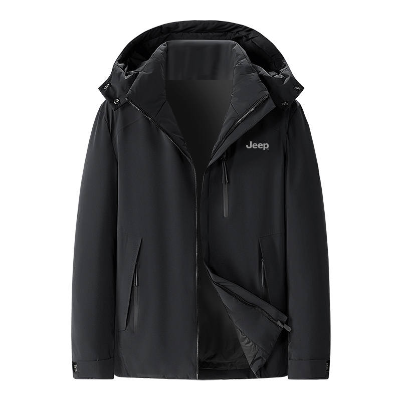 Jeep Jeep Down Jackets Unisex Hooded Thickened