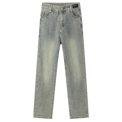 MARK WAFFLE Jeans Unisex Thin Straight Fit Pants