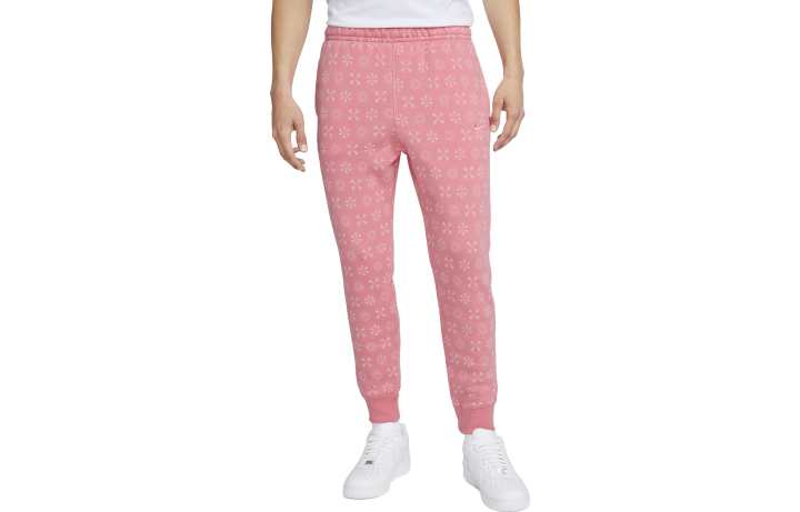 Nike Nike Knitted Sweatpants Men's Pink Moderate Cuffed Pants