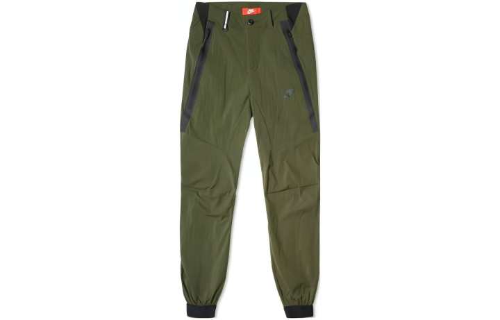 Nike Nike Knitted Sweatpants Men's Army Green Moderate Cuffed Pants