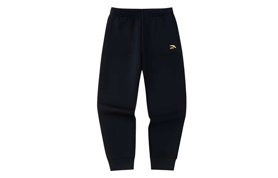 ANTA Anta Good Things Will Happen Knitted Sweatpants Men's Basic Black/Combination Standard