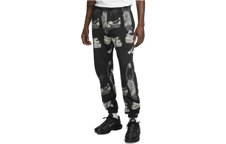 Nike Nike Knitted Sweatpants Men's Black Moderate Cuffed Pants