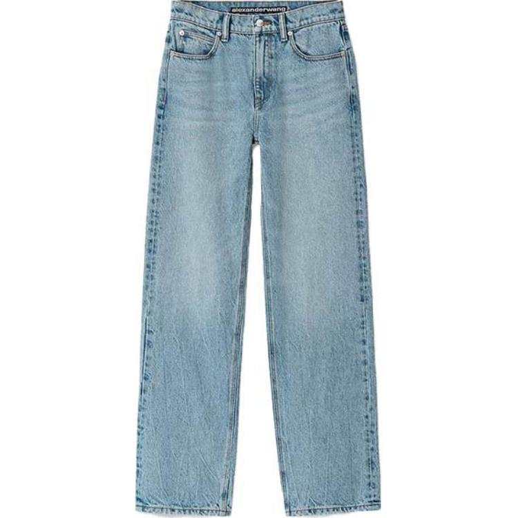 Alexander Wang Ez Mid Rise Straight Leg Jean