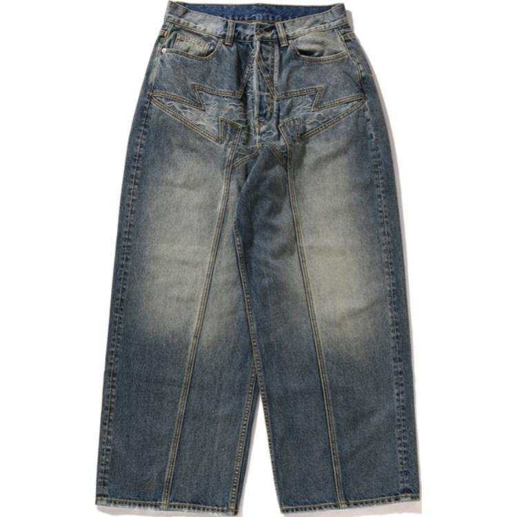 A BATHING APE Jeans Men's Moderate Straight Fit Pants