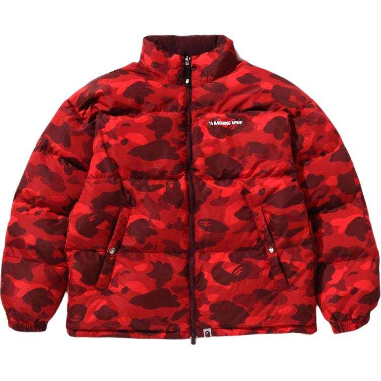 A BATHING APE Bape Color Camo Reversible Down Jacket