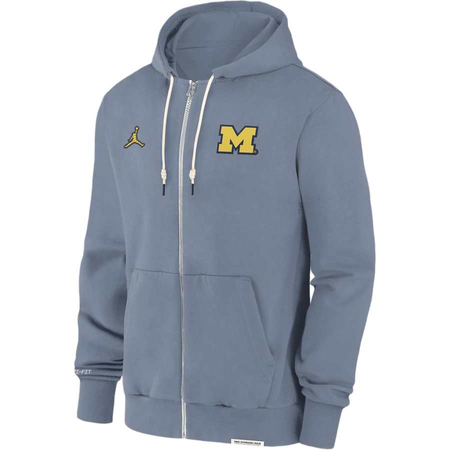 Jordan Jordan Michigan WolverinesMen's College FW24 Jacket Men's Gray Rock