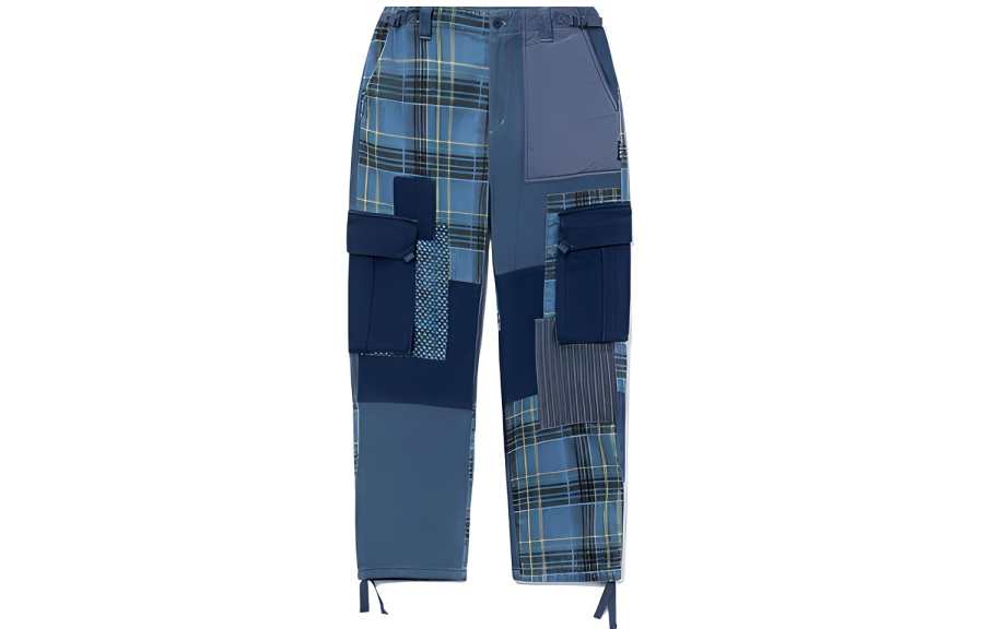 Li-Ning Li Ning Skateboard Casual Pants Men's Blue Moderate Straight Fit Pants