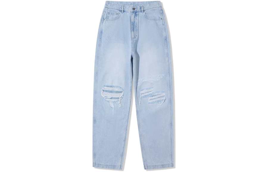 Li-Ning Li Ning X PLEASURES Jeans Men's Light Blue Moderate Other