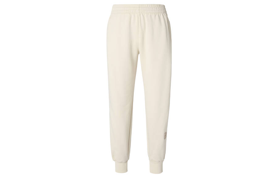 MLB MLB Knitted Sweatpants Unisex Ecru Moderate Cuffed Pants