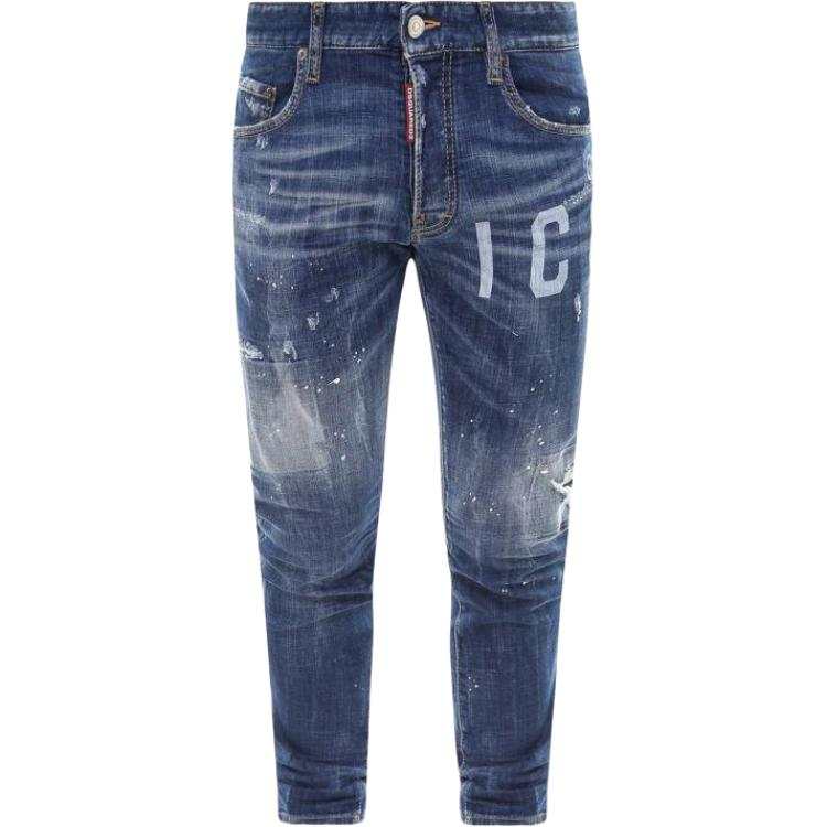 DSQUARED 2 DSQUARED 2 Jeans Men's Blue Moderate Tapered Pants