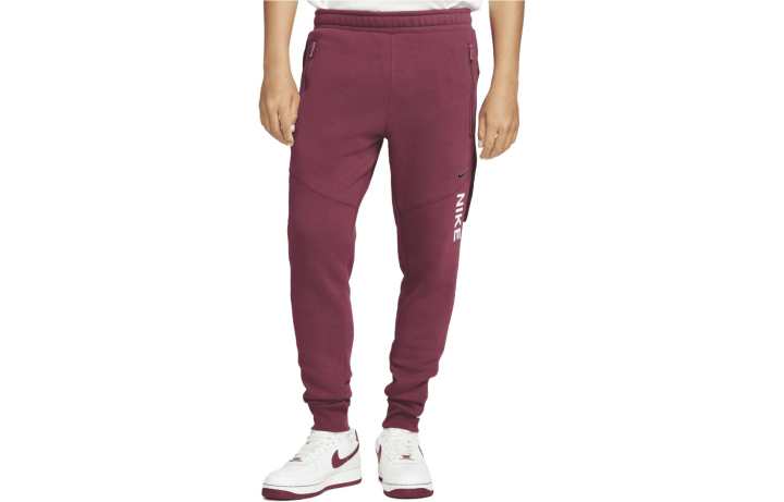 Nike Nike Knitted Sweatpants Men's Red Moderate Cuffed Pants