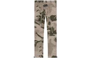 Fear Of God Essentials Fleece Lined Polar Fleece Pant Camo American Casual Pants Unisex Camouflage