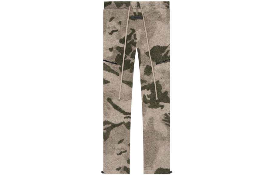 Fear Of God Essentials Fleece Lined Polar Fleece Pant Camo American Casual Pants Unisex Camouflage