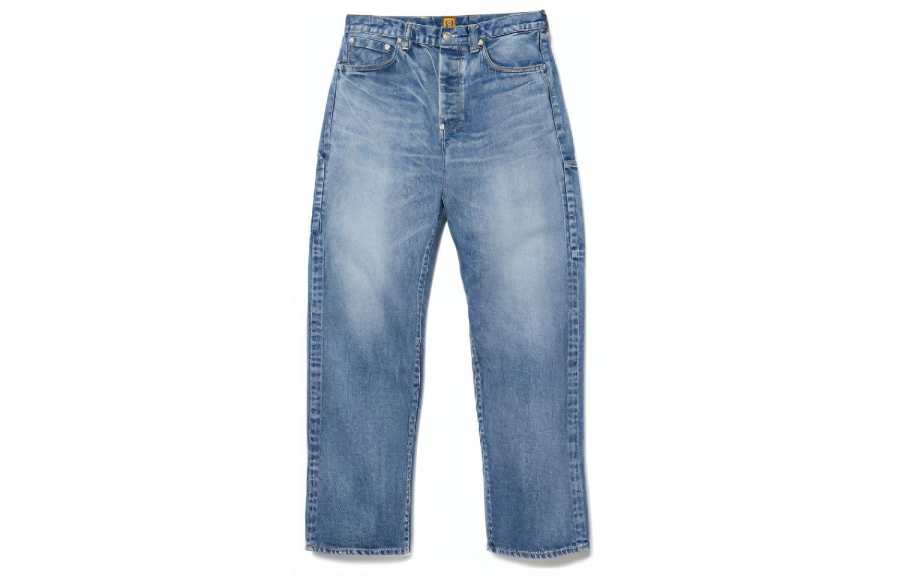 HUMAN MADE Jeans Unisex Blue Moderate Straight Fit Pants