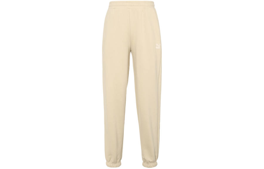 PUMA Knitted Sweatpants Men's Khaki Moderate Sweatpants