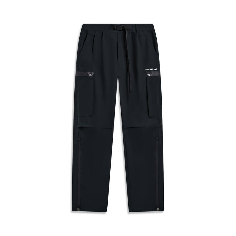 Li-Ning Li Ning Knitted Sweatpants Men's Black Moderate Straight Fit Pants