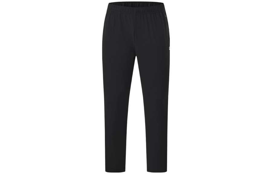 FILA Knitted Sweatpants Men's Pitch Black Moderate Straight Fit Pants