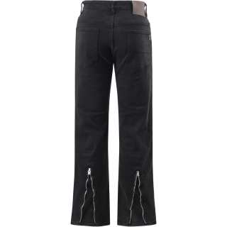GTRG Jeans Unisex Black Moderate Straight Fit Pants