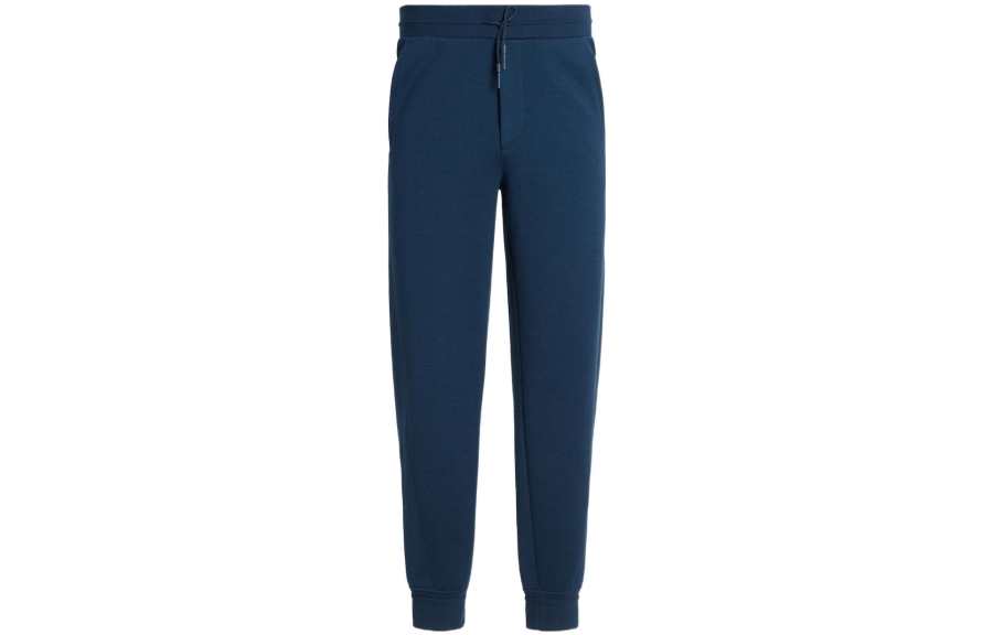 Zzegna SS23 Knitted Sweatpants Men's Midnight Blue