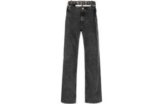 Y/Project Jeans Men's Black Moderate Straight Fit Pants