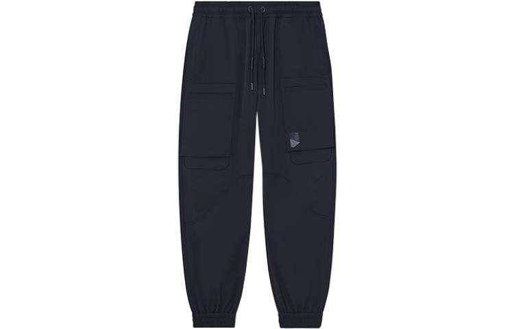 Li-Ning Li Ning Li Ning X Jackie Chan Knitted Sweatpants Men's Charcoal Black