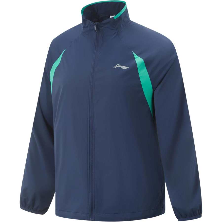 Li-Ning Li Ning Trench Coat Men's Dark Simple Blue