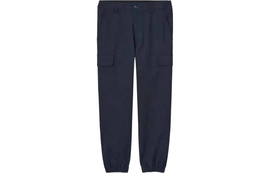 UNIQLO Knitted Sweatpants Men's Navy Blue
