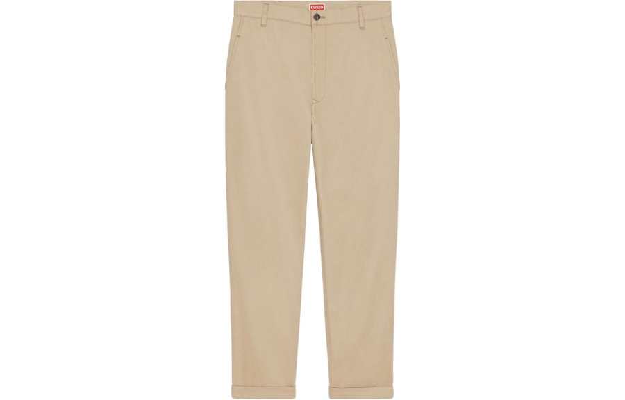 KENZO logo-patch straight-leg trousers