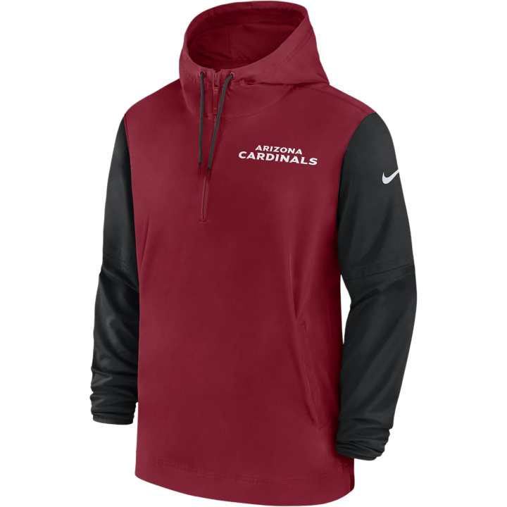 Nike Nike Arizona Cardinals Sideline Pre-Game Player Men's Nike Nfl 1/2-Zip Hooded Jacket