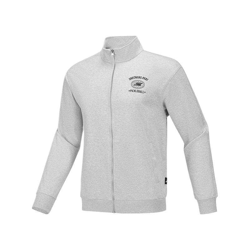 Skechers Basic Sports Collection Jackets & Coats Men's Fine Grained Pattern Gray
