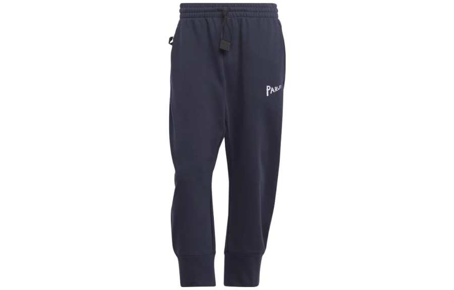 Adidas Adidas Knitted Sweatpants Unisex Dark Blue Moderate Cuffed Pants