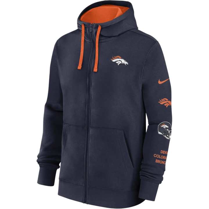 Nike Nike Denver Broncos Club Men's Nike Nfl Full-Zip Hoodie