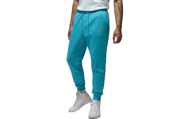 Jordan Jordan Knitted Sweatpants Men's Aqua Blue Moderate Cuffed Pants