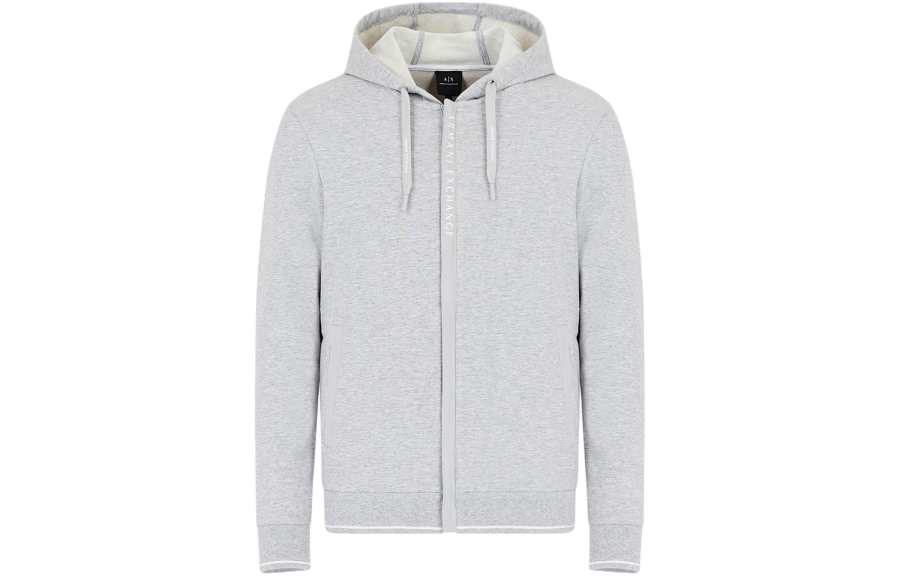 ARMANI EXCHANGE Logo print Zip up Hoodie