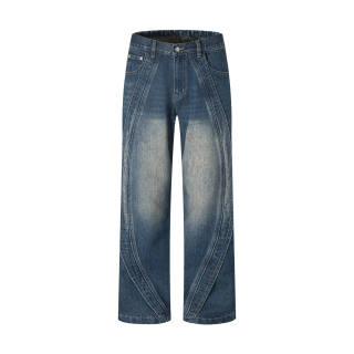 URS GGON Jeans Unisex Moderate Wide Leg Pants
