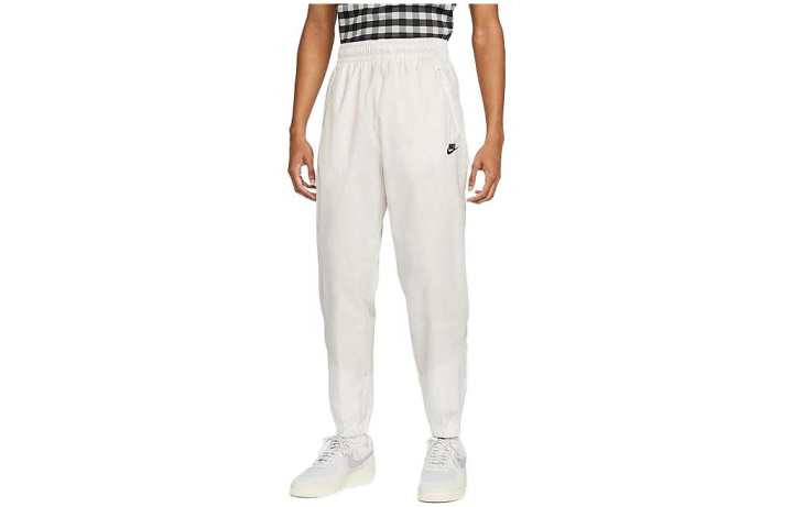 Nike Nike Knitted Sweatpants Men's White Moderate Cuffed Pants