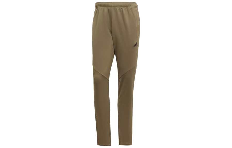 Adidas Adidas Knitted Sweatpants Men's Olive Green Moderate Straight Fit Pants