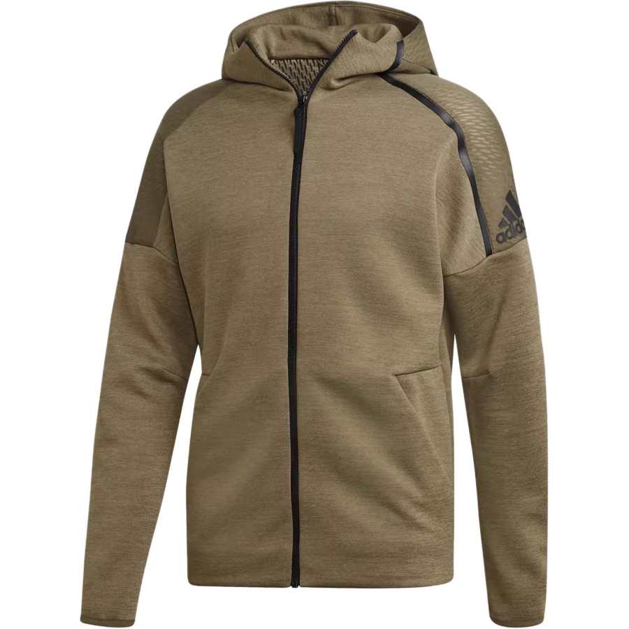 Adidas Adidas Fashion Sports Knitted Hooded Jackets & Coats Men's Khaki