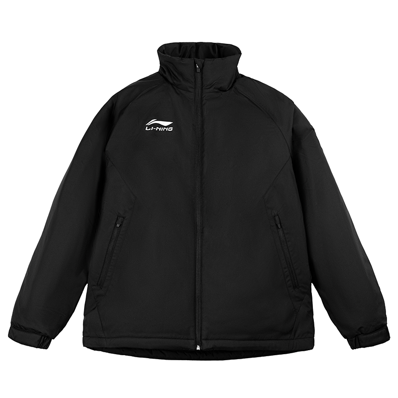 Li-Ning Li Ning Casual Fleece Lined Windproof Loose Fit Thermal Puffer Jacket Unisex Black