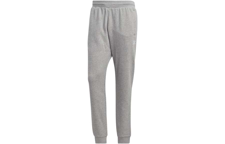 Adidas Originals Trefoil Knitted Sweatpants Men's Medium Heather Gray Moderate Cuffed Pants