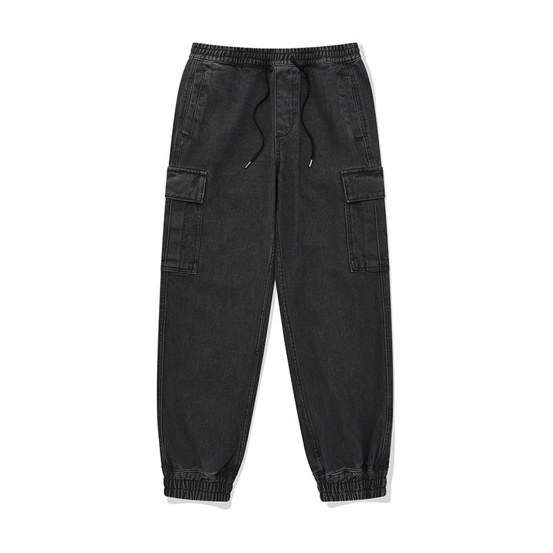 COVERNAT Jeans Unisex Black Moderate Cuffed Pants