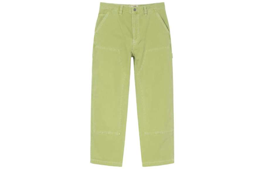 Stussy Casual Pants Unisex Green Moderate Straight Fit Pants