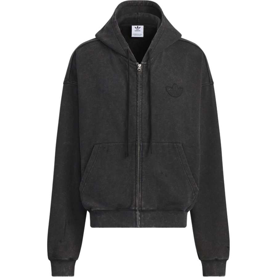 Adidas Originals WASHED HOODED JACKET Jackets & Coats Men's Black