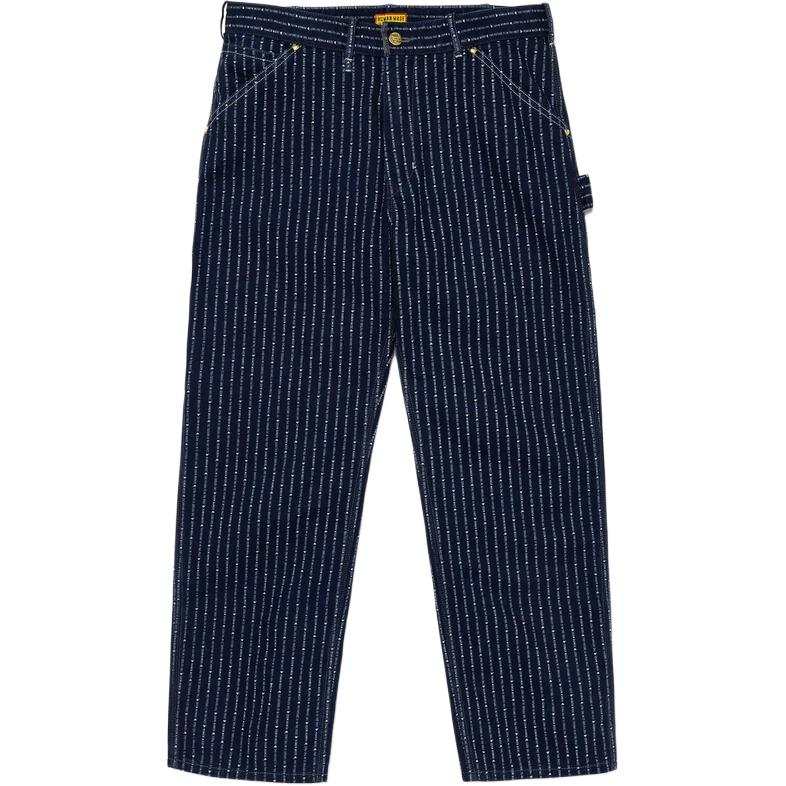 HUMAN MADE Human Made logo-pattern pinstripe jeans