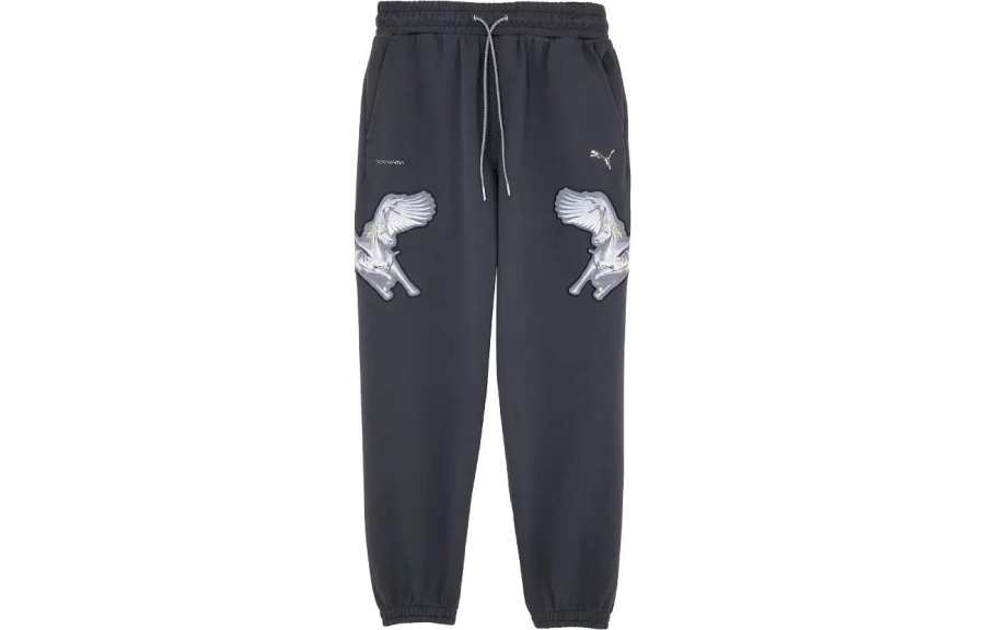 PUMA X KANGSHANJI Collaboration Knitted Sweatpants Unisex Black