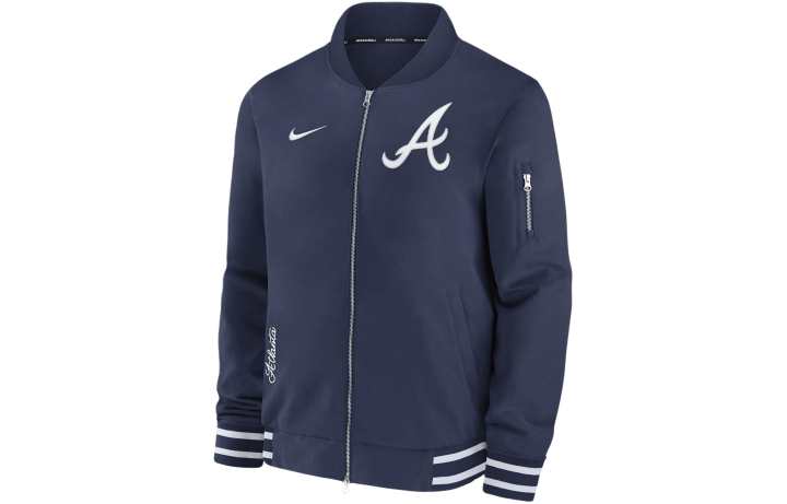Nike Nike Atlanta Braves Authentic Collection Men's Nike Mlb Full-Zip Bomber Jacket
