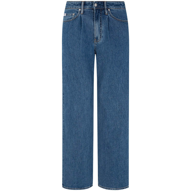 Calvin Klein Jeans Men's Sky Blue Moderate Straight Fit Pants