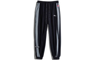 Monster Guardians X TRANSFORMERS Knitted Sweatpants Men's Black Moderate Cuffed Pants