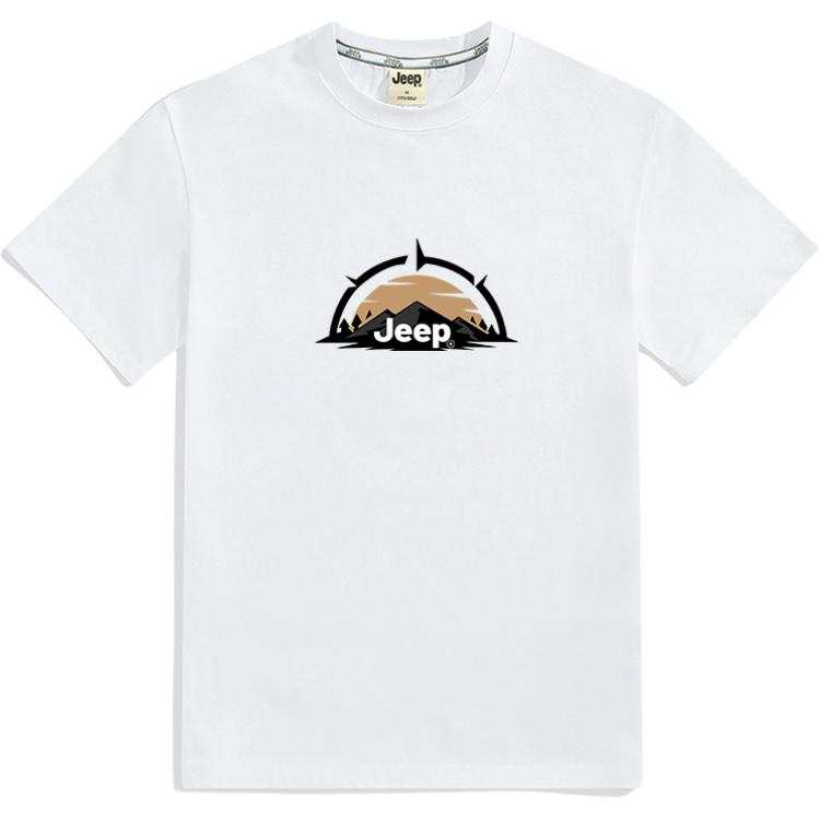 Jeep T Shirts Unisex Crew Neck Moderate Straight Fit