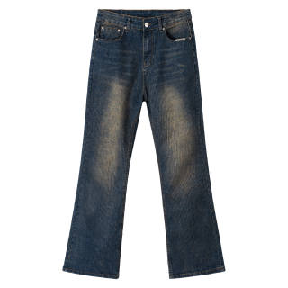 XINYINSU Jeans Unisex Moderate Flared Pants